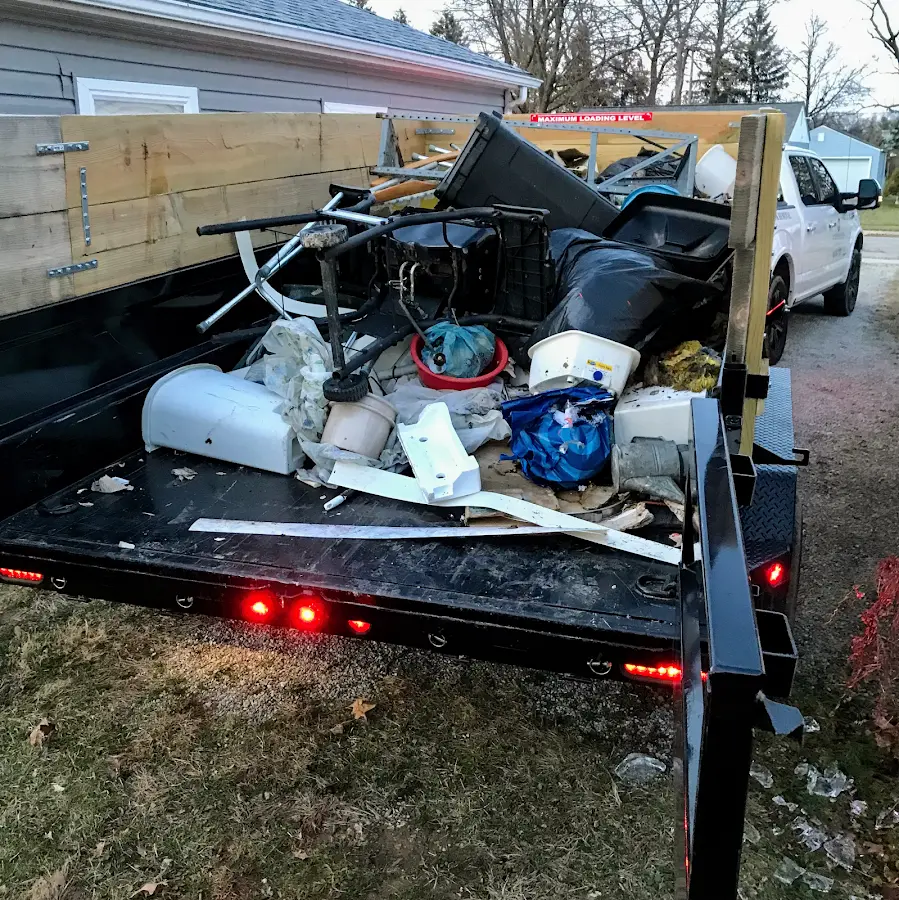 Roll-off dumpster delivered to a residential driveway in Roselle